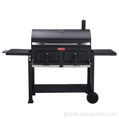 Charcoal Grill Portable Folding Bbq Grill Outdoor Large Multifunction Trolley Smoker Charcoal BBQ Gril Supplier